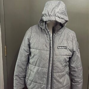 Timberland Fleece Lined Puffer Jacket Boys Size M 8-12
